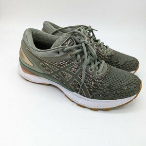 Asics Womens Green Gel Nimbus 22 1012A678 Rare Low Top Sneaker Shoes Size US 8